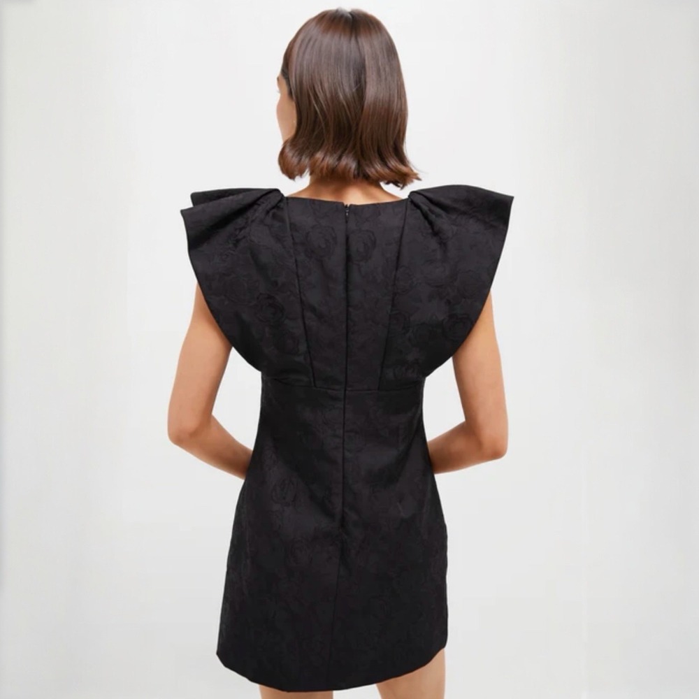 Tuckernuck Hyacinth House Tanya Black Jacquard Dress Size Small - Picture 3 of 16